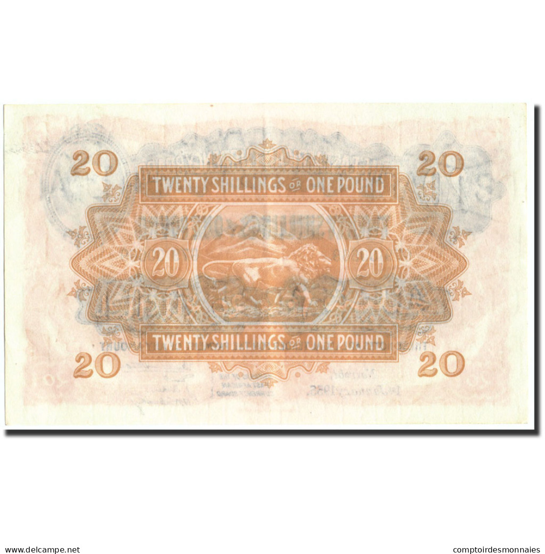 Billet, EAST AFRICA, 20 Shillings = 1 Pound, 1955, 1955-01-01, KM:35, SUP - Kenya