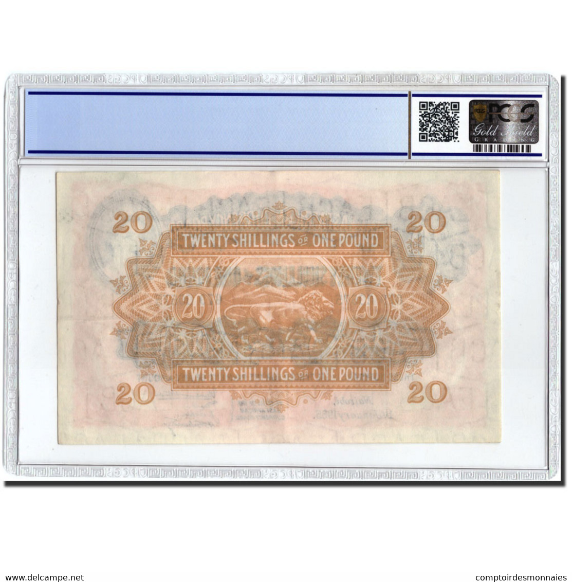 Billet, EAST AFRICA, 20 Shillings = 1 Pound, 1955, 1955-01-01, KM:35, Gradée - Kenia