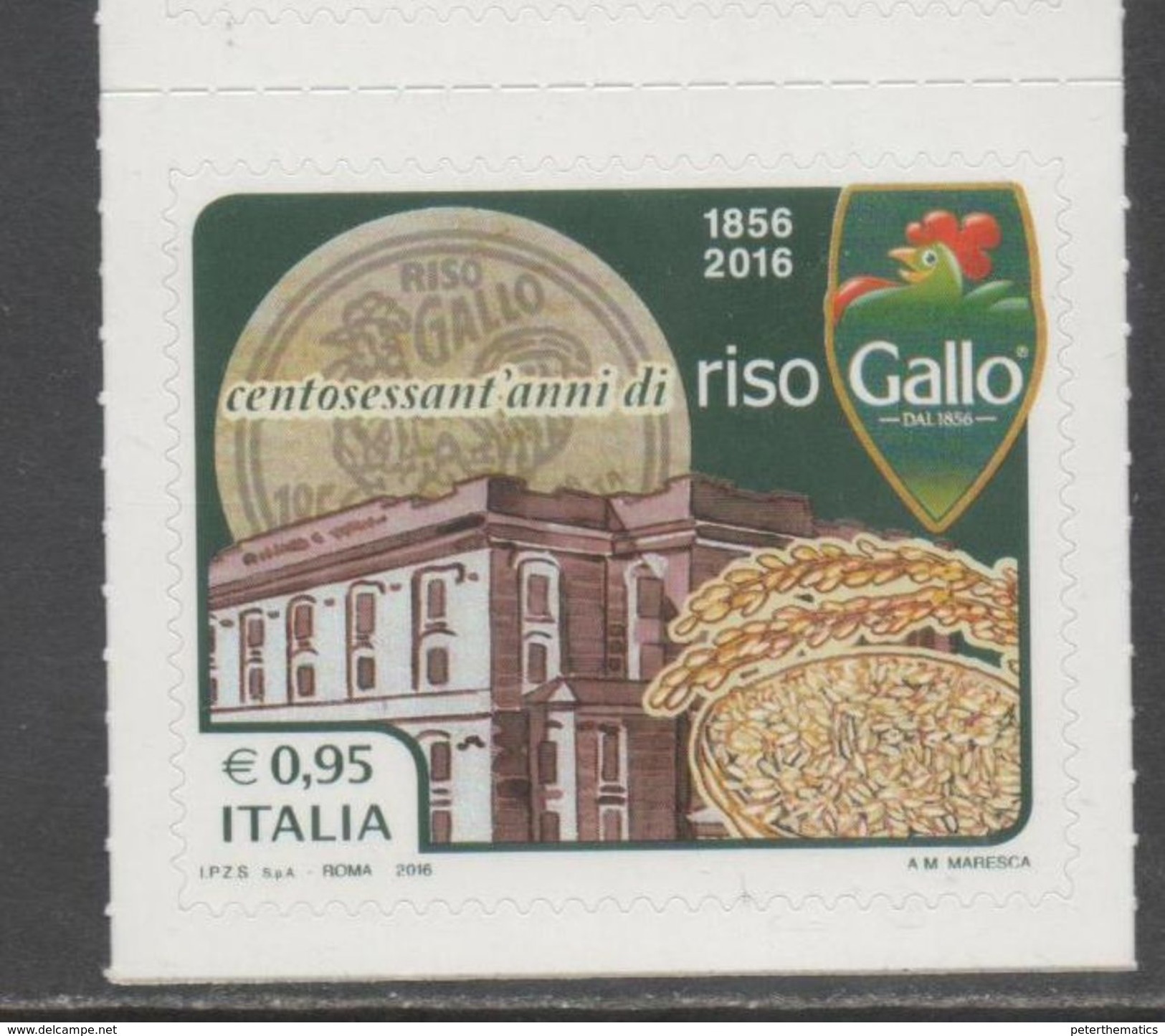 ITALY, 2017, MNH,  PRODUCTS, RICE, RISO GALLO,1v - Food