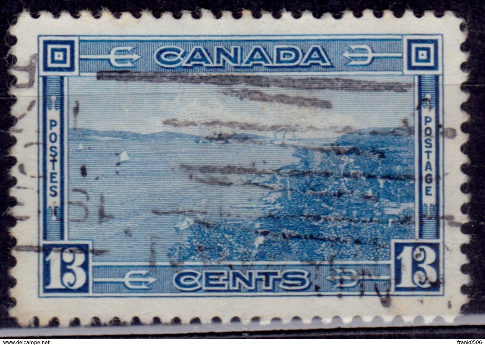 Canada, 1938, Halifax Harbor, 13c, Sc#242, Used - Gebraucht