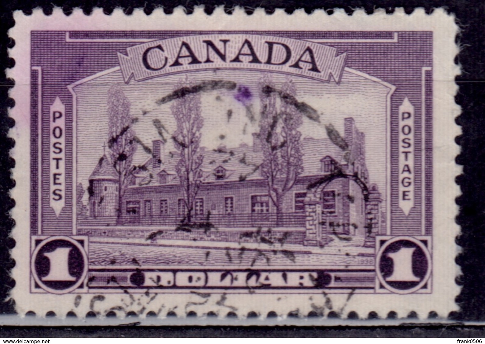 Canada, 1938, Chateau De Ramezay, $1, Sc#245, Used - Used Stamps