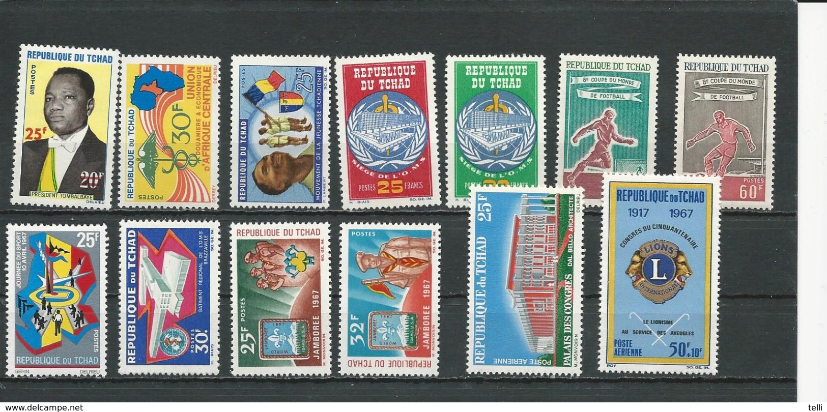 TCHAD  Voir Détail (13) ** Cote 11,40$ 1966-7 - Chad (1960-...)