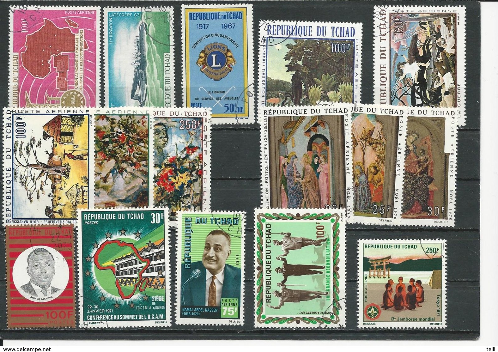 TCHAD  Voir Détail (16) O Cote 4,75$ 1967-71 - Tchad (1960-...)