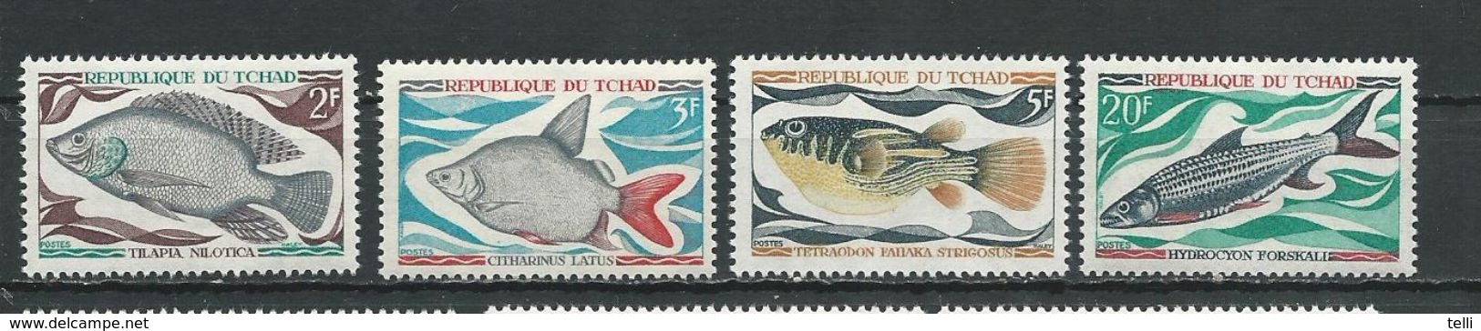 TCHAD  Scott 218-221 Yvert 216-219 (4) ** Cote 8,50 $ 1969 - Tchad (1960-...)