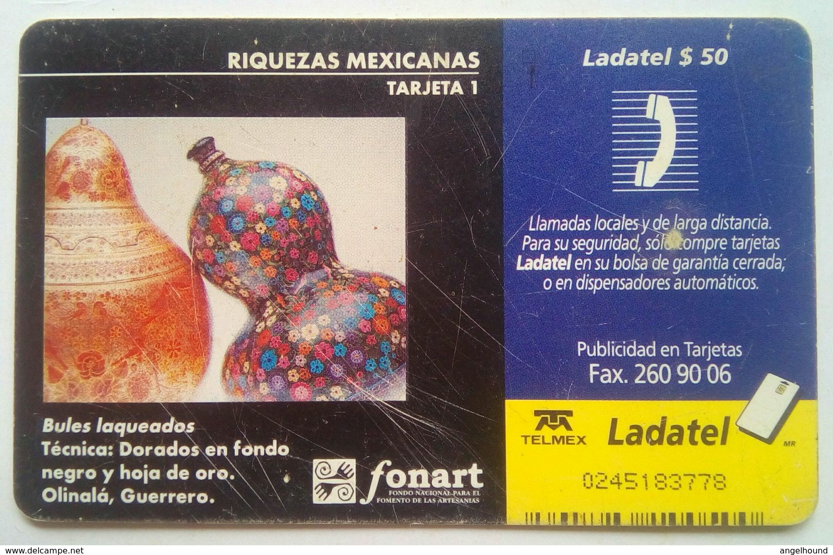 Mexico $50 Riquezas Mexicanas Tarjeta 1 - Mexico