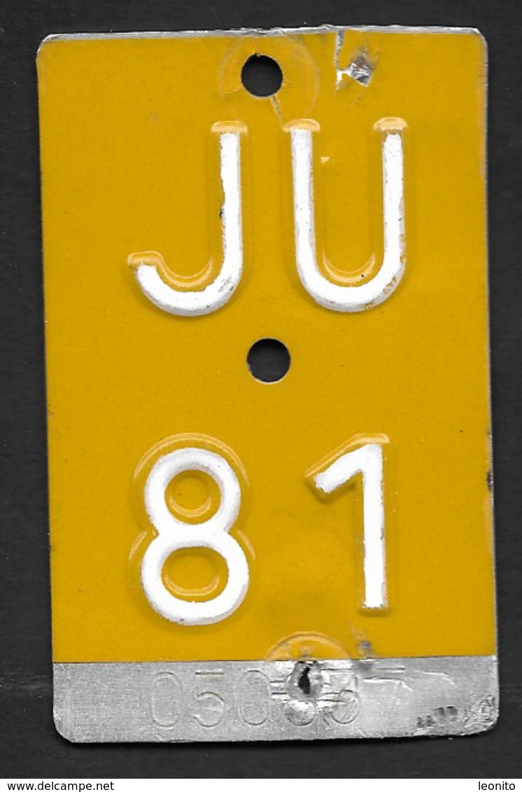 Velonummer Mofanummer Jura JU 81 - Number Plates