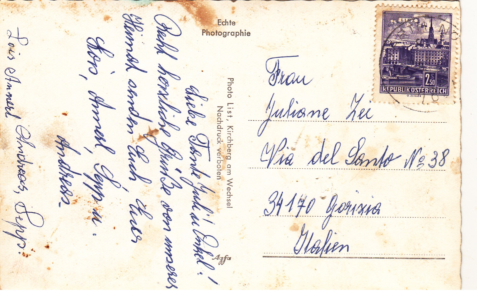 Small Antique Postcard Of Warth - Bregenzerwald In Vorarlberg Austria.,J63. - Warth