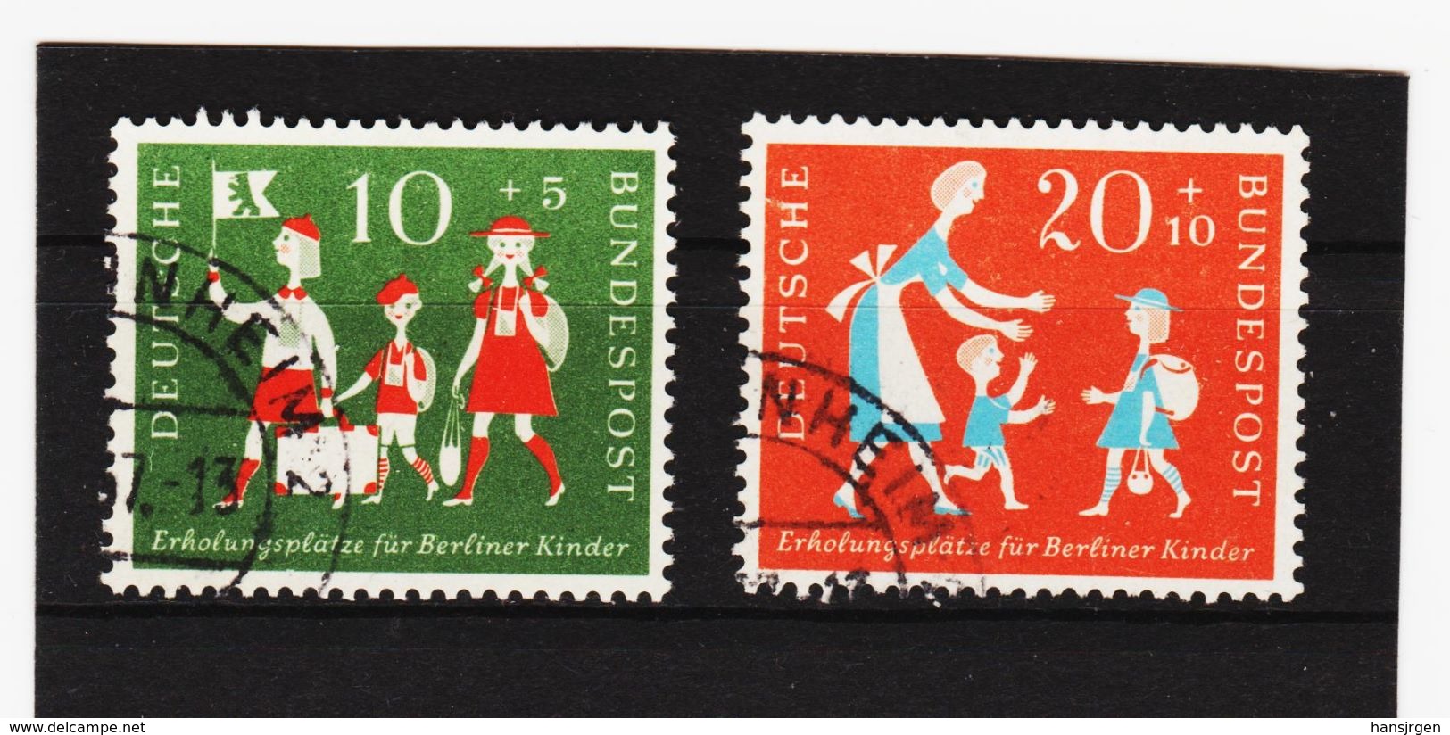 XAX966 DEUTSCHLAND BRD 1957  Michl  250/51 Used / Gestempelt SIEHE ABBILDUNG - Gebraucht