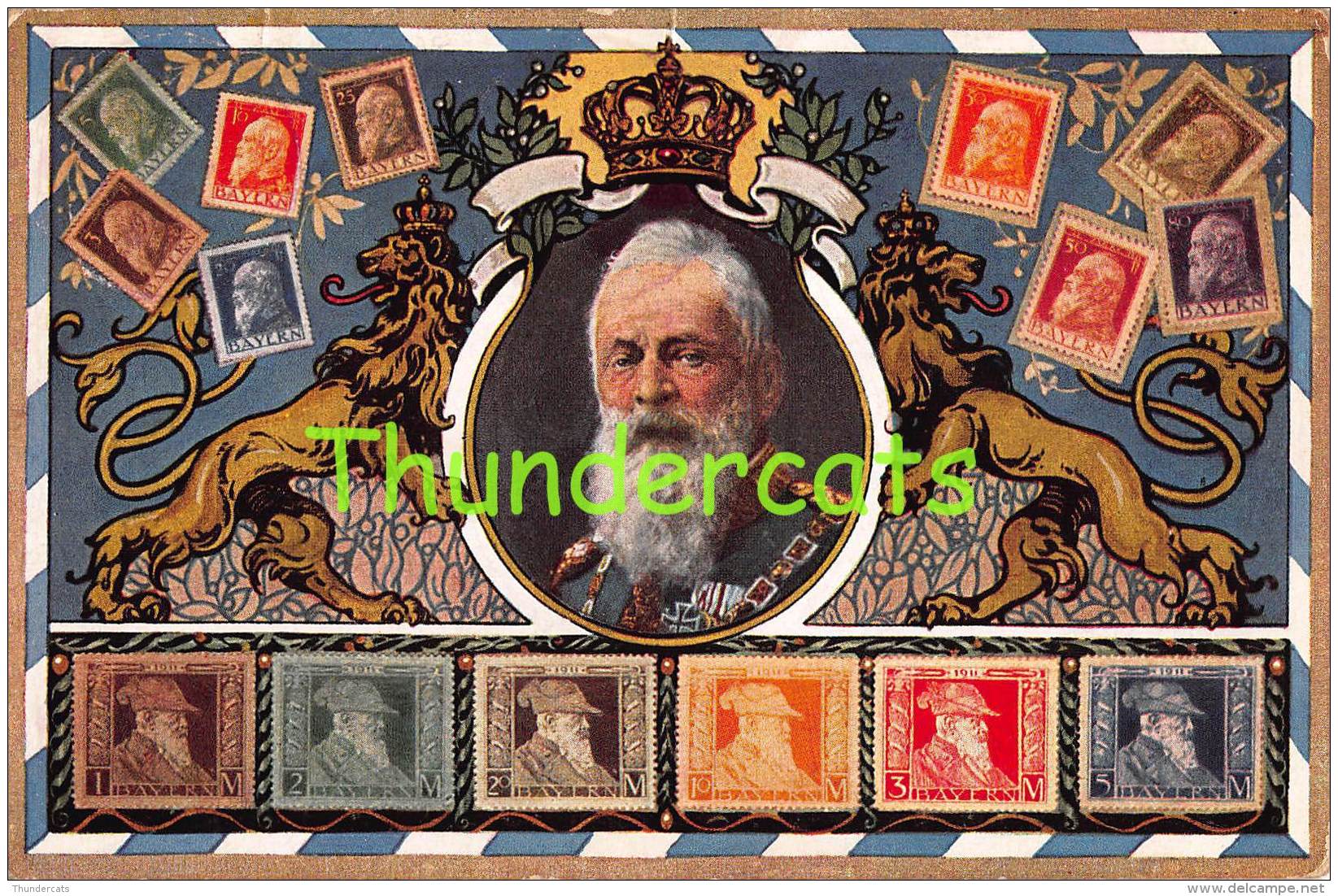 CPA  LANGAGE DES TIMBRES BRIEFMARKEN ALLEMAGNE DEUTSCHLAND BAYERN OTTMAR ZIEHER - Timbres (représentations)