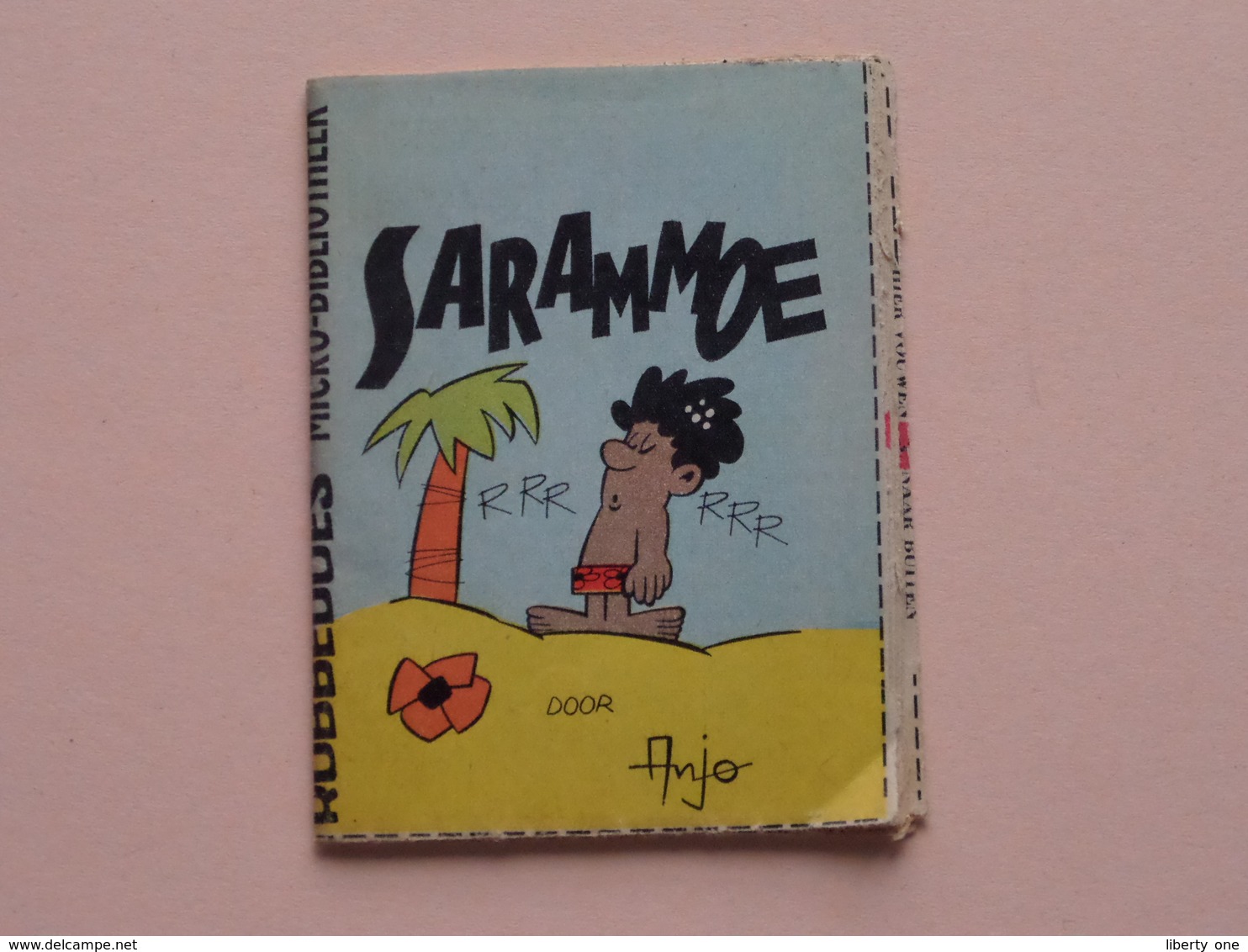 MICRO Bibliotheek " SARAMMOE " Door Anjo : Dupuis = 6,5 X 8,5 Cm. ( Zie Foto's ) ! - Robbedös En Kwabbernoot