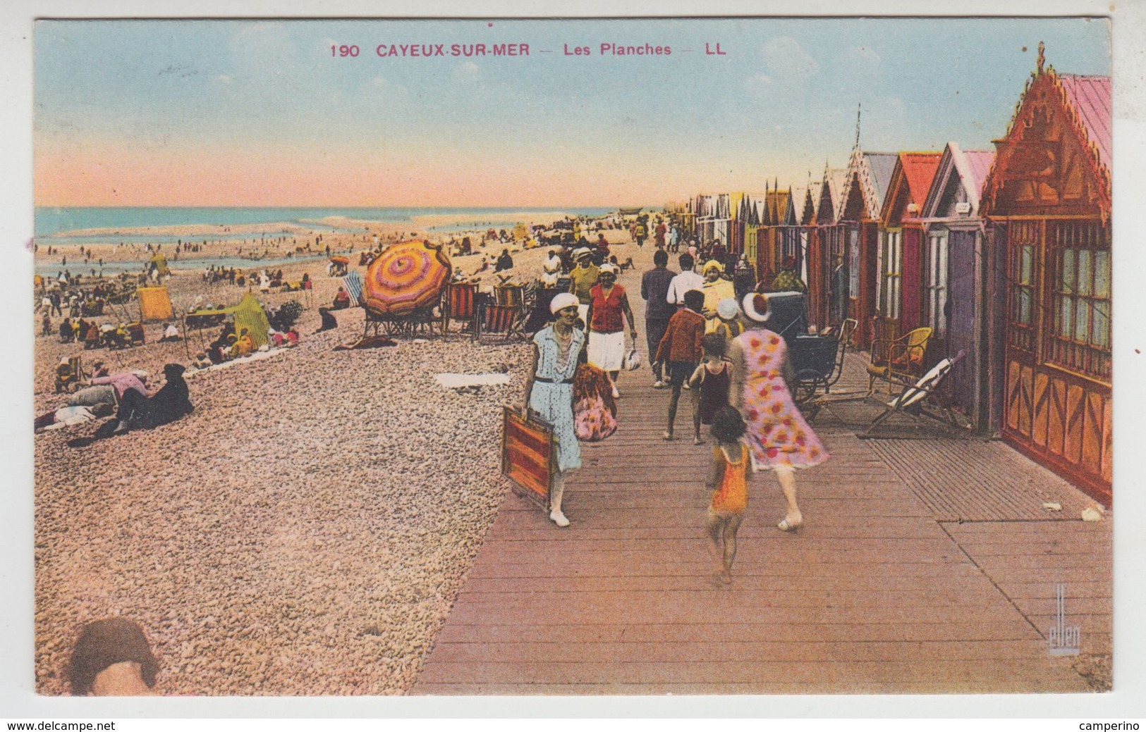Dép 80 - La Somme Cayeux Sur Mer Les Planches Ancienne Carte Postale - Cayeux Sur Mer