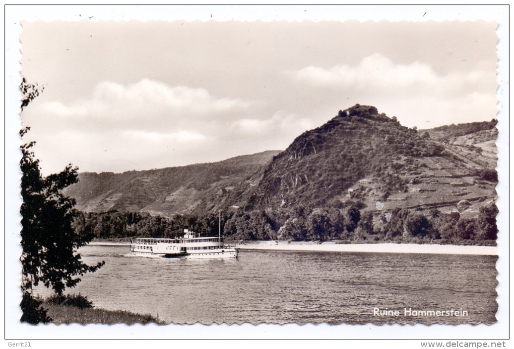 5462 BAD HÖNNINGEN - HAMMERSTEIN, Ruine Hammerstein, Rhein-Dampfer - Bad Hönningen