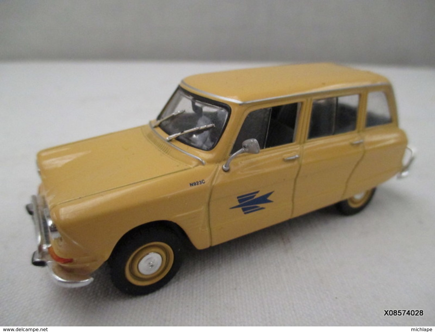 Voiture Miniature 1/43 Em   - Citroen Ami 6 Break  Poste Peinture  -   Jaune   -  D'origine Etat Proche Du Neuf - Jouets Anciens