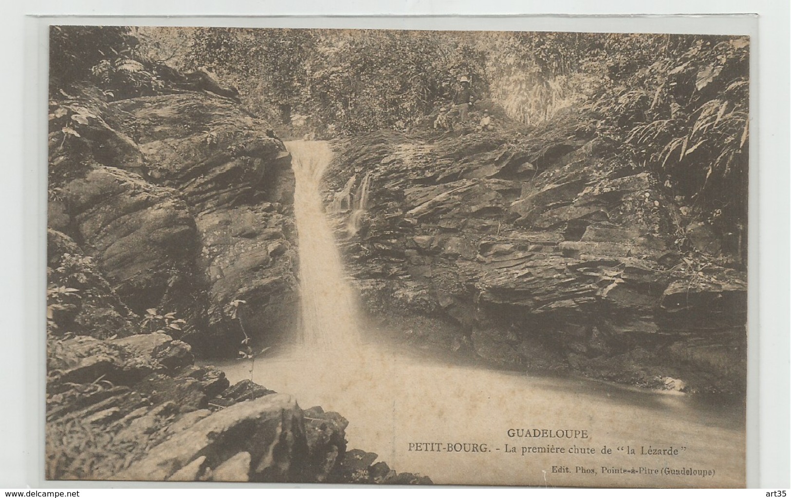 CPA  GUADELOUPE  Petit-Bourg - La Première Chute De "La Lézarde"  K7 - Pointe A Pitre