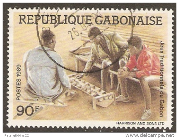 Gabon  1989   SG  10201  Traditional Games   Fine  Used - Non Classificati