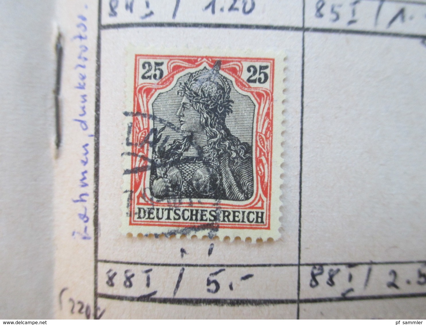 DR altes Auswahlheft ab Krone / Adler - 1915 gestempelt. Farben / saubere Stempel / senkr. Paare / 89 / 91 Iy usw...