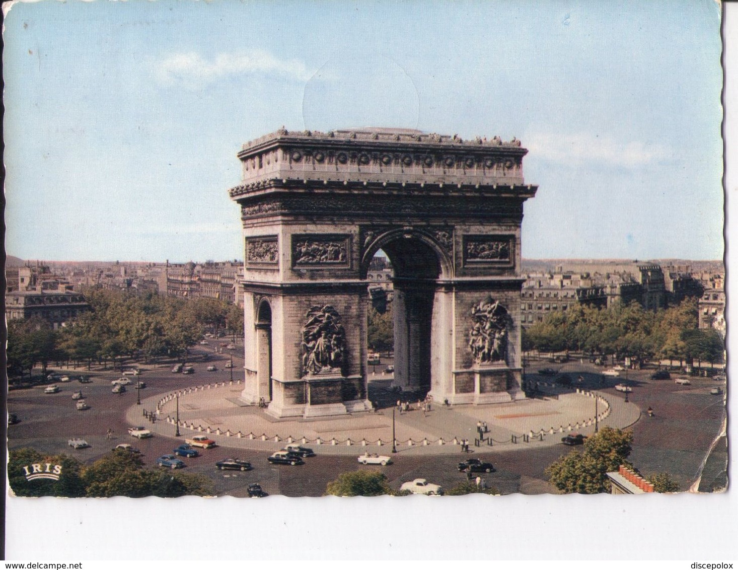U1691 NICE TIMBRE AND STAMP (flamme) Paris, Arc De Triomphe + Auto Cars Voitures - 1961-....