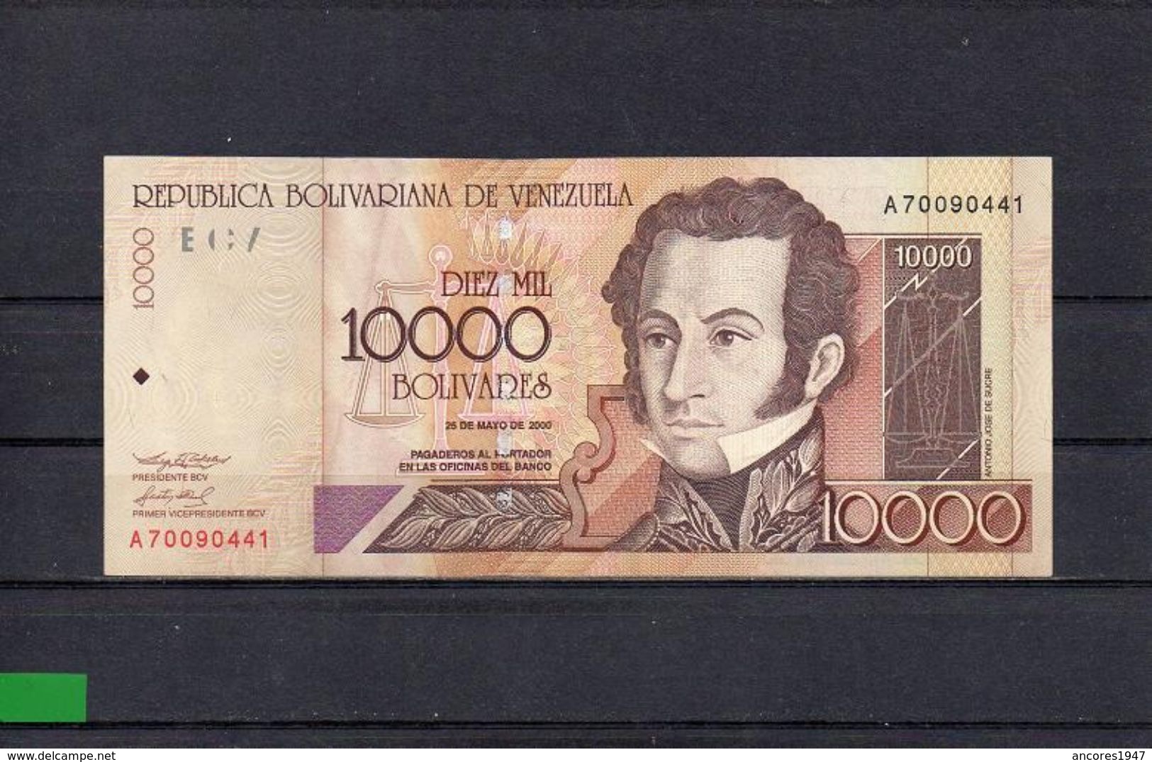 VENEZUELA 2000, 10000 BOLIVARES, P-85a, EBC, 2 ESCANER - Venezuela