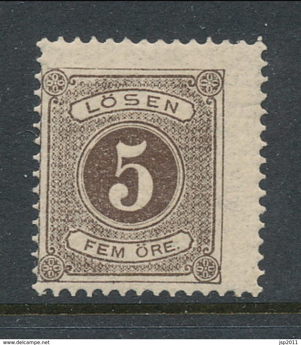 Sweden 1877, Facit # L13. Postage Due Stamps. Perforation 13. MNH(**) - Impuestos