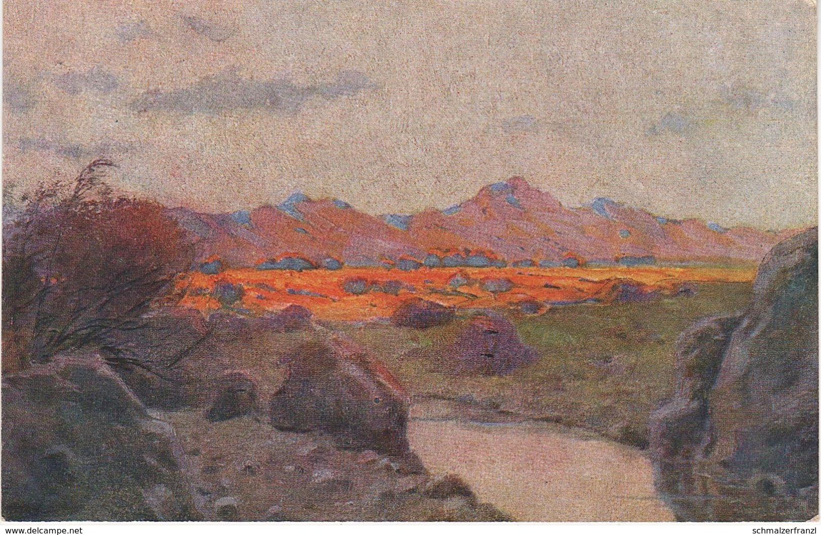 Litho AK Kolonialkriegerdank Landschaft Kolonie Deutsch Südwestafrika Deutsch Süd West DSW Namibia Peter Paul Müller - Namibië