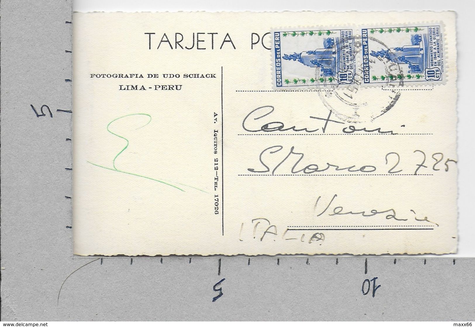 CARTOLINA VG PERU - A Orillas Del Lago Titicaca - Udo Schack - 9 X 14 - ANN. 1951 - Perù