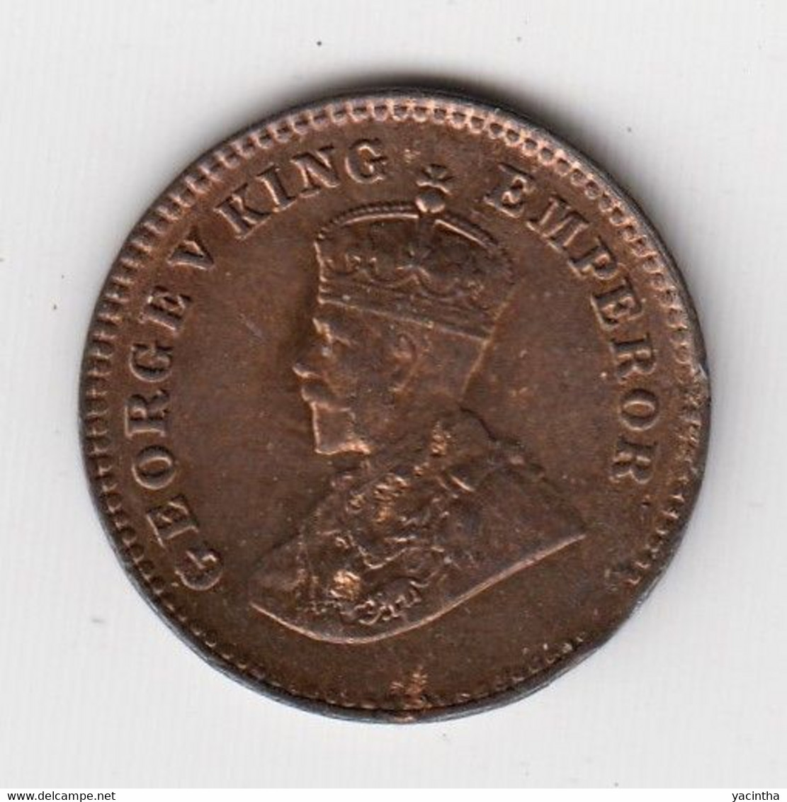 @Y@    Brits India   1/12 Anna   1921  Unc    (2055) - Indien