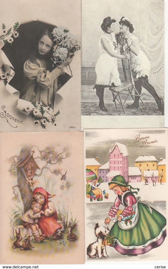 Lot De 10 Cartes Fantaisies - 5 - 99 Postcards