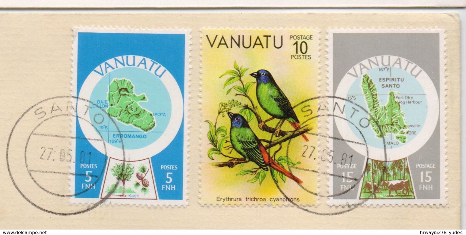 Vanuatu 1981, Special Cover. Birds, With Radio-callsign And Details. - Vanuatu (1980-...)