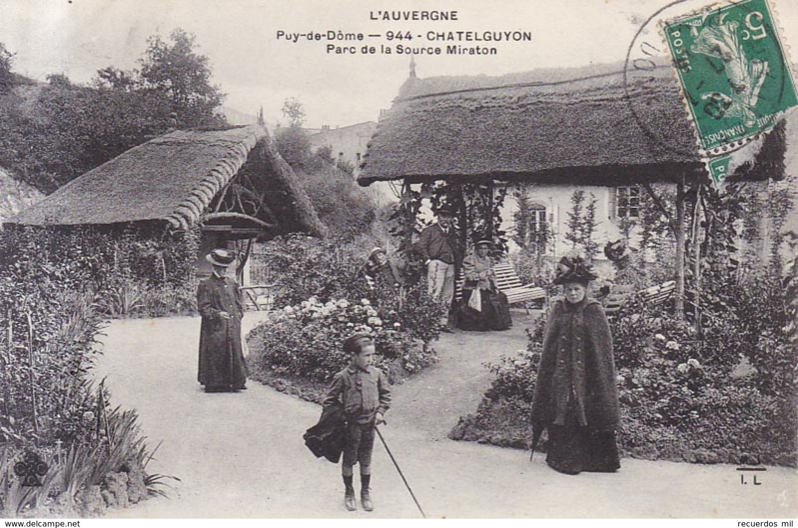 Chatel Guyon Parc De La Source Miraton 1914 - Châtel-Guyon