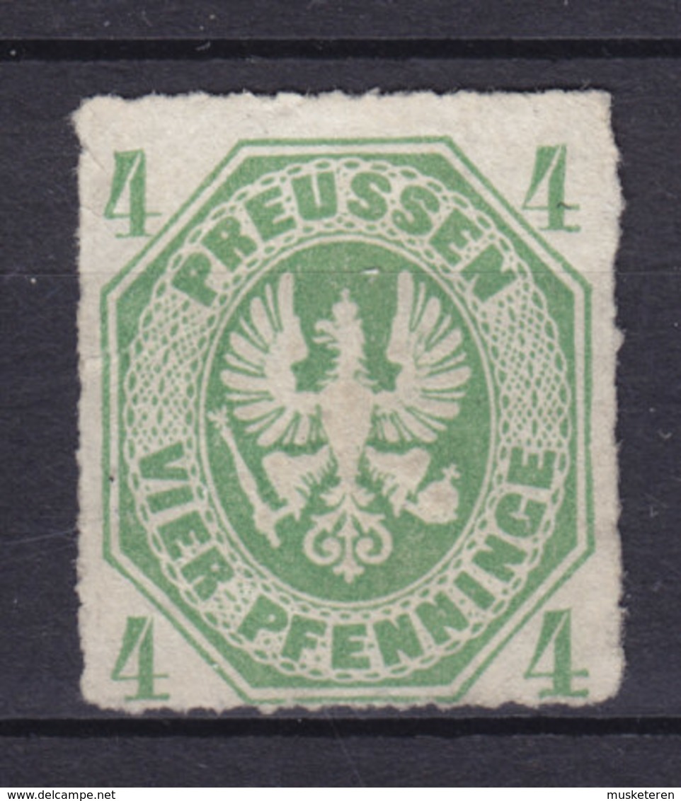 Preussen 1861 Mi. 14a    4 Pf. Preussischer Adler Im Achteck MNG - Postfris