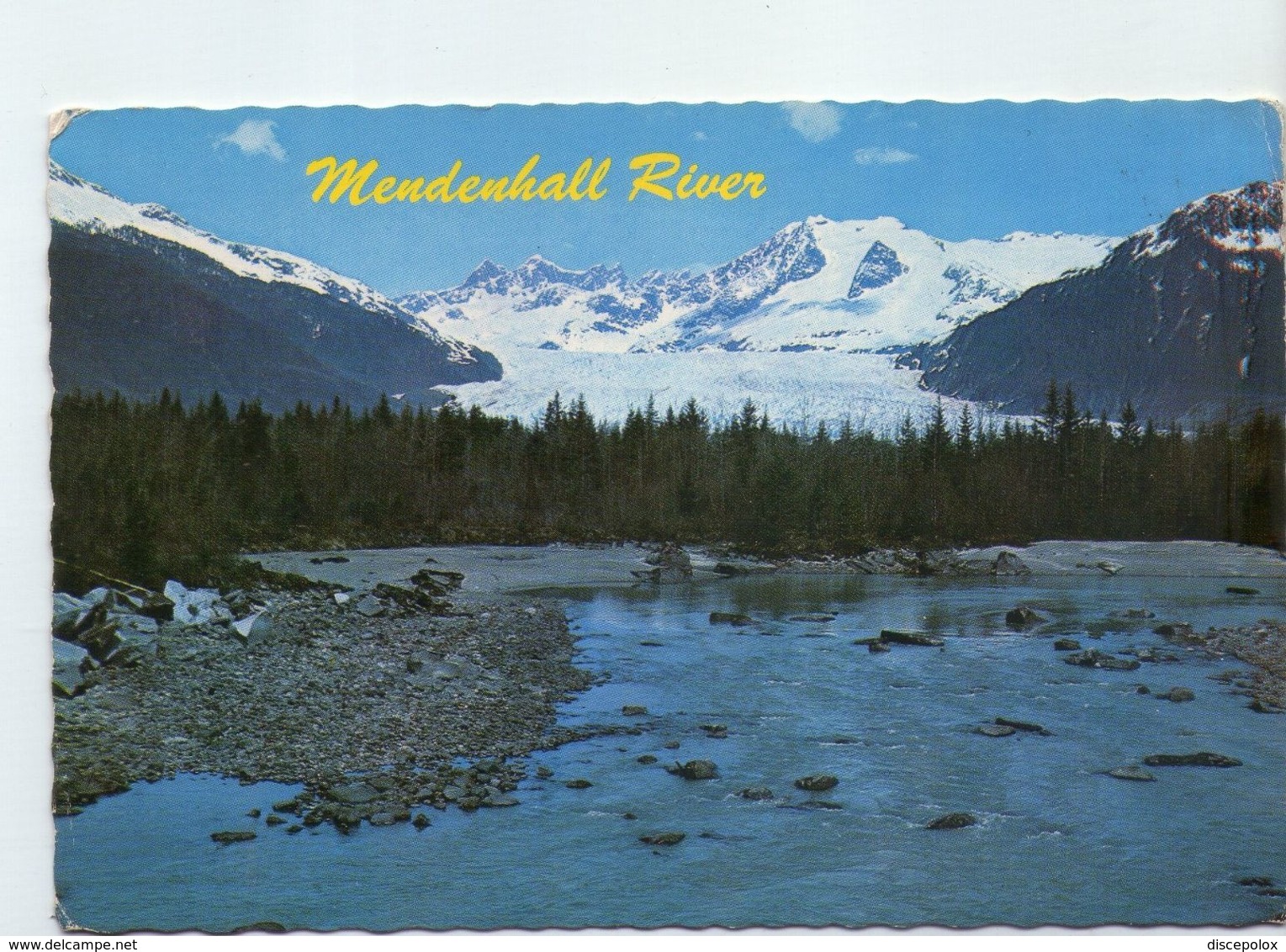 U1642 Postcard: AK - Alaska > Juneau, MENDENHALL RIVER AT THE GLACIER NEAR AUKE BAY _ NOT WRITED - Juneau