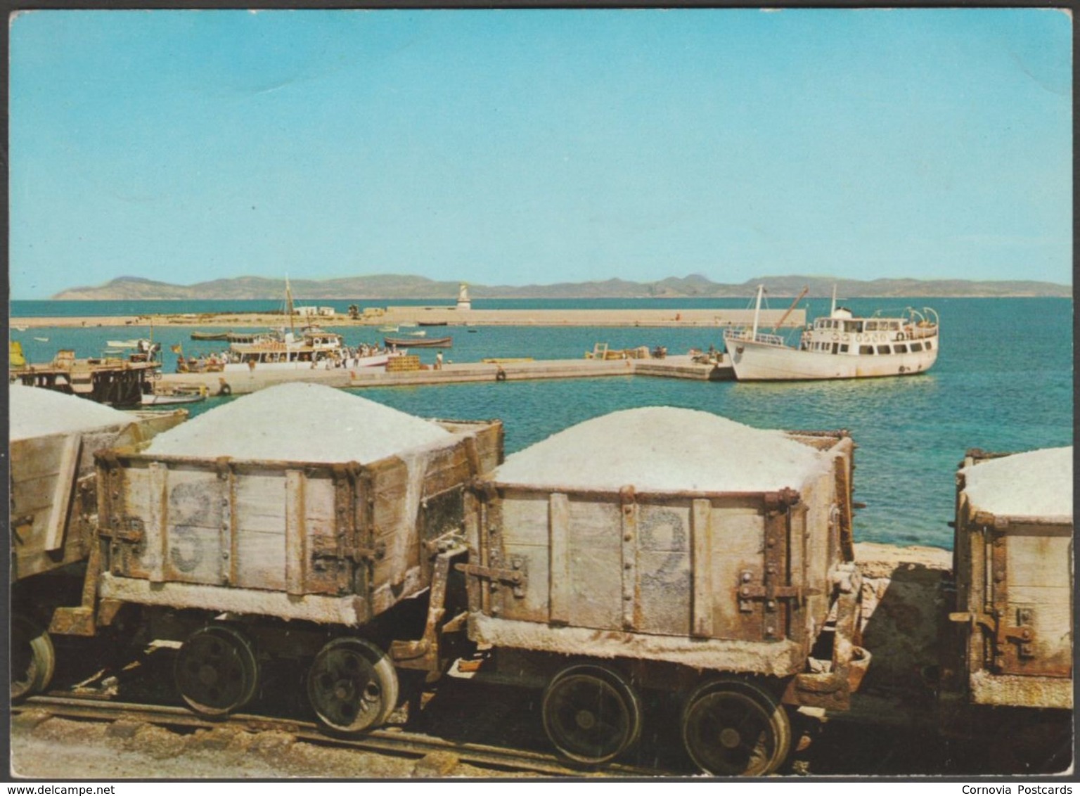 El Puerto De Cala Sabina Desde Las Salinas, Formentera, C.1960s - Verdera Tarjeta - Formentera