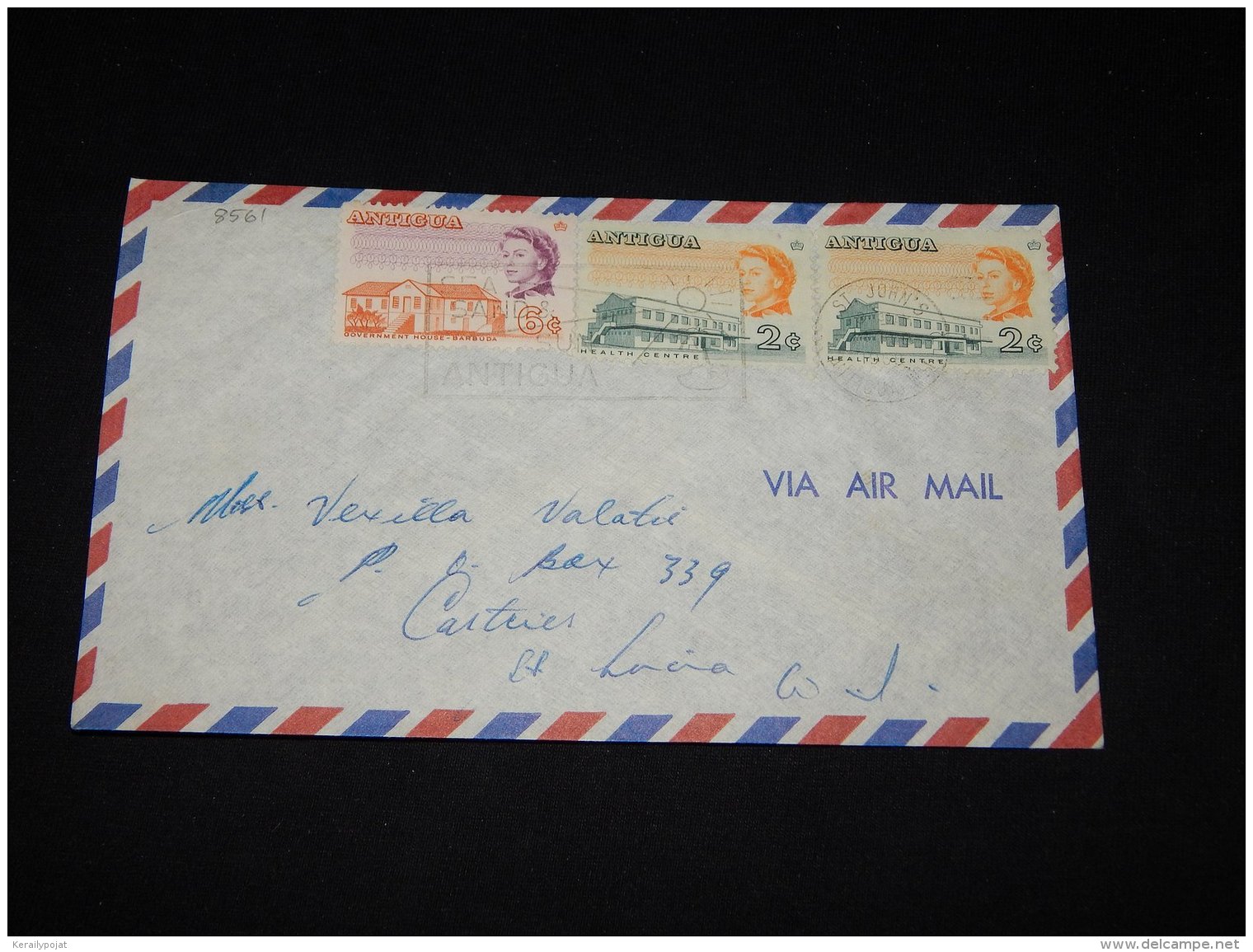 Antigua 1968 Air Mail Cover__(L-8561) - 1960-1981 Ministerial Government