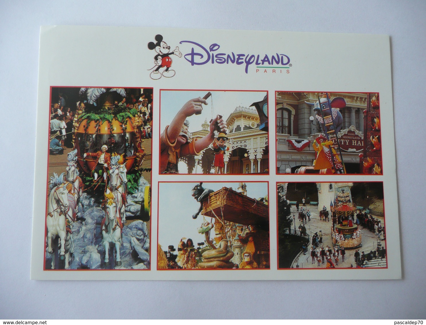 DISNEYLAND PARIS - PARADE - MULTIVUES - Carte Postale Voyagée En 1996 - Disneyland