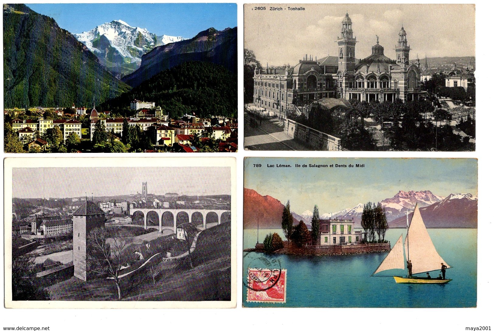 LOT  DE 44 CARTES  POSTALES  ANCIENNES  DIVERS  SUISSE  N21 - 5 - 99 Cartes