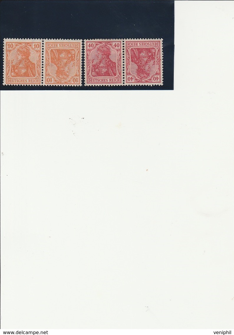 ALLEMAGNE - TETE - BECHE N° 120 ET 123 NEUF X - ANNEE 1920-22 - Ongebruikt