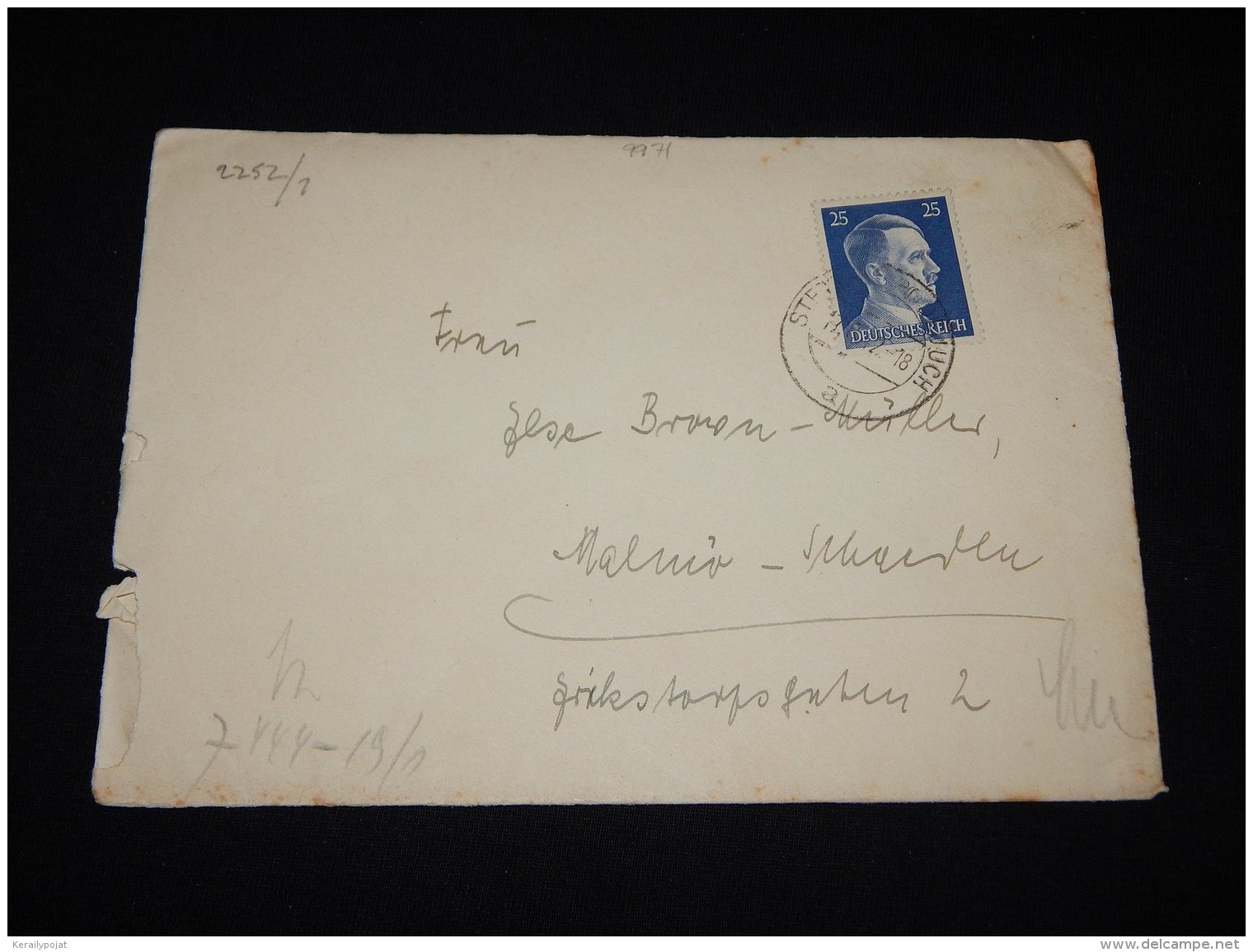 Germany 1942 Stettin Censored Cover To Sweden__(L-9971) - Briefe U. Dokumente