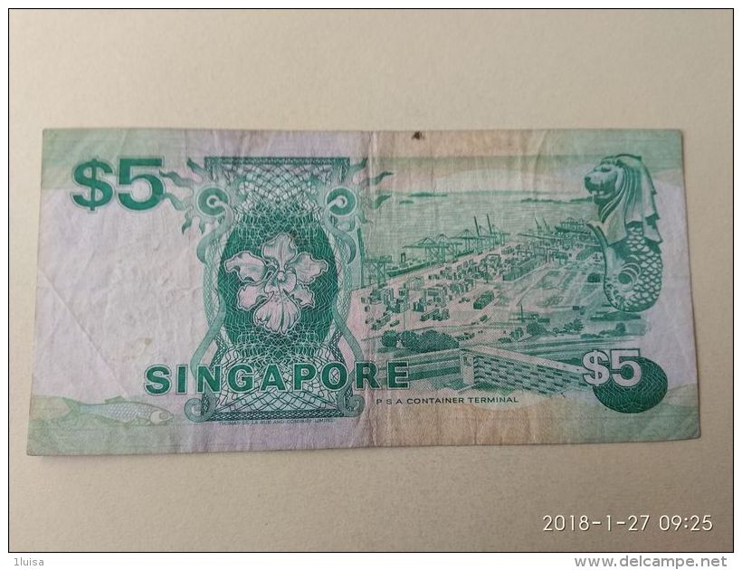 5 Dollars 1989 - Singapore