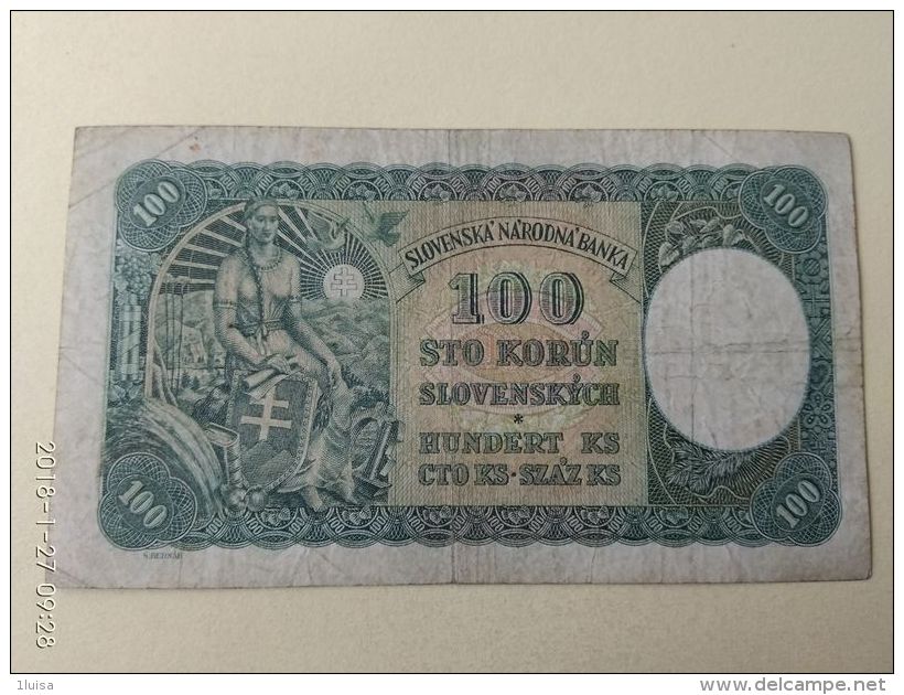 100 Korun 1940 - Slovakia