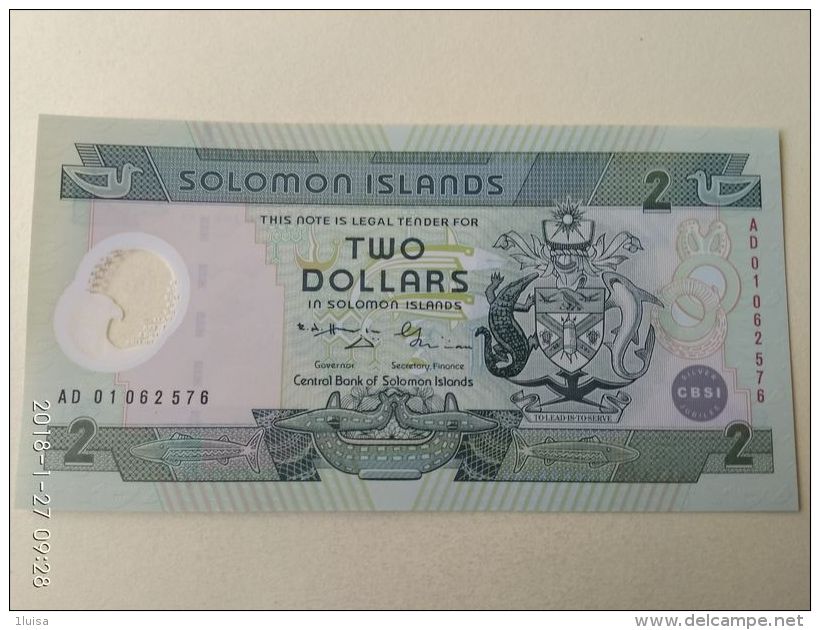 2 Dollari 2001 - Isola Salomon