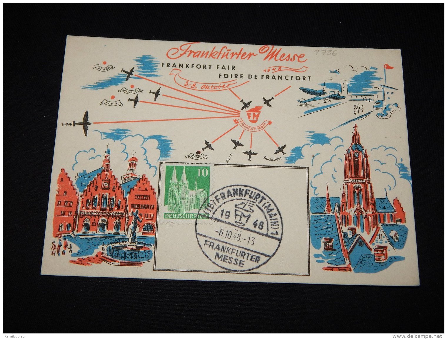 Germany Bizone 1938 Frankfurt Messe Card__(L-9736) - Autres & Non Classés