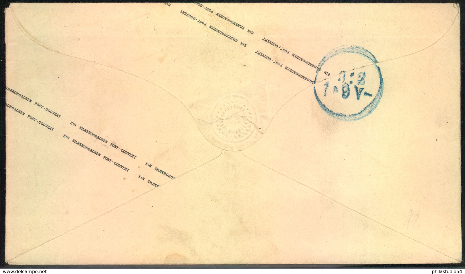 Ca. 1865, 1 Sgr. Ganzsachenumschlag Ab ZOSSEN Nach Berlin - Postwaardestukken