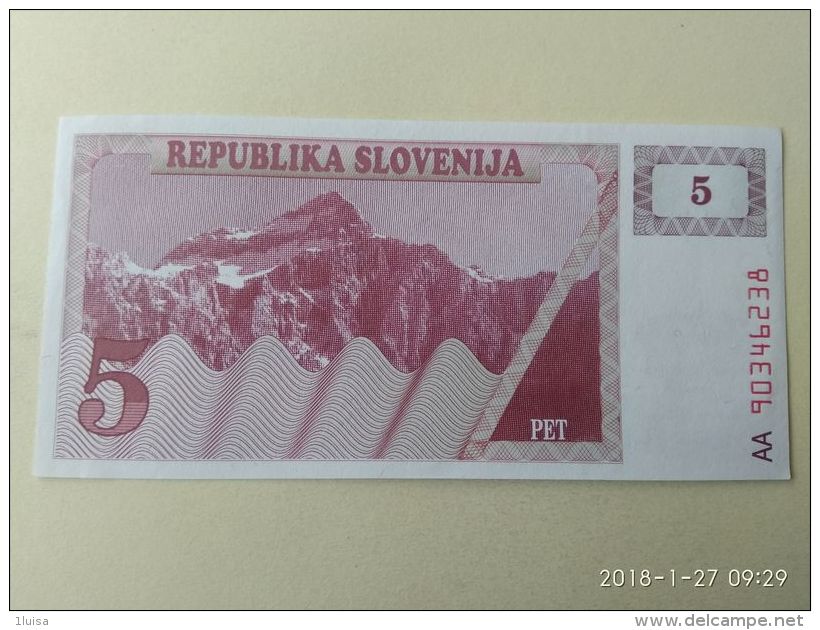 5 Tolars 1990 - Slovenia