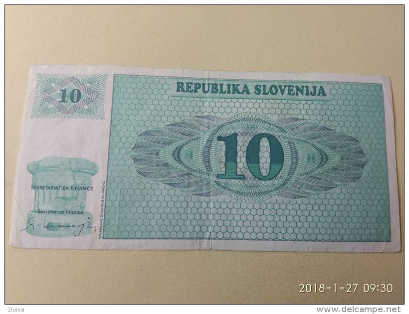 10 Tolars 1990 - Slovenia