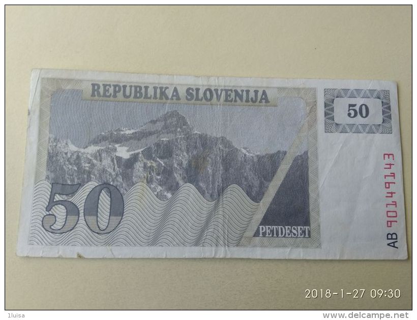 50 Tolars 1990 - Slovenia