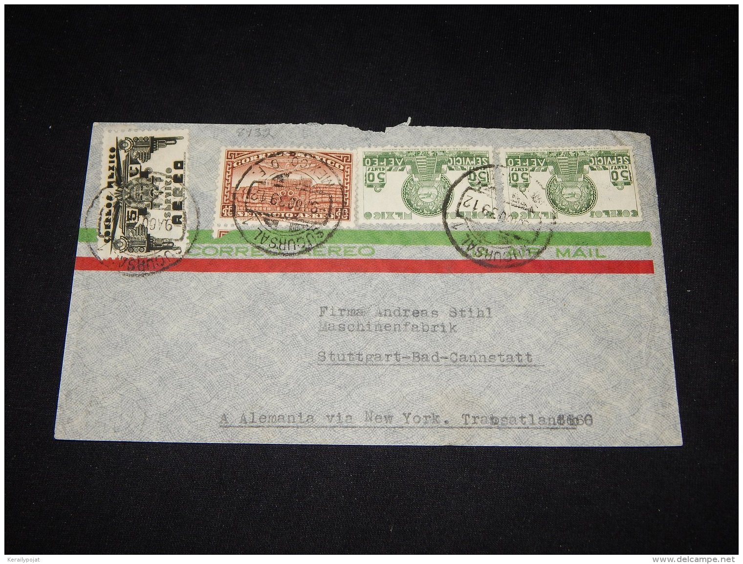 Mexico 1939 Air Mail Cover To Germany__(L-8432) - Mexiko