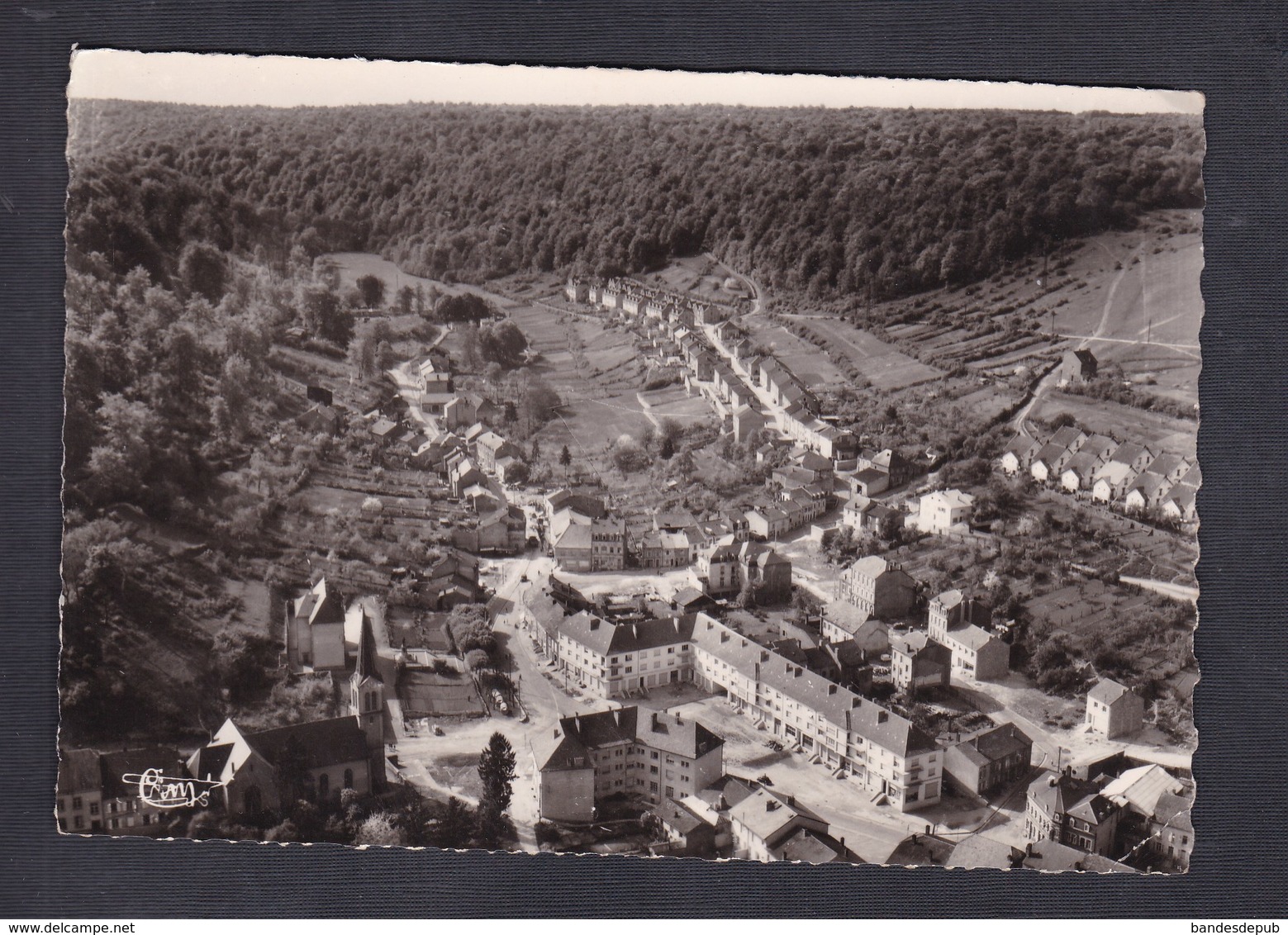 CPSM Ottange (Moselle 57) Vue Aerienne ( COMBIER CIM) - Otros & Sin Clasificación