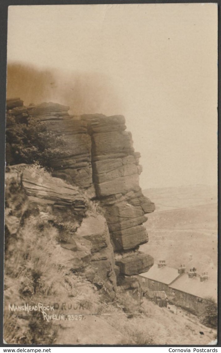 Man's Head Rock, Rivelin, Sheffield, Yorkshire, C.1910 - Sneath RP Postcard - Sheffield