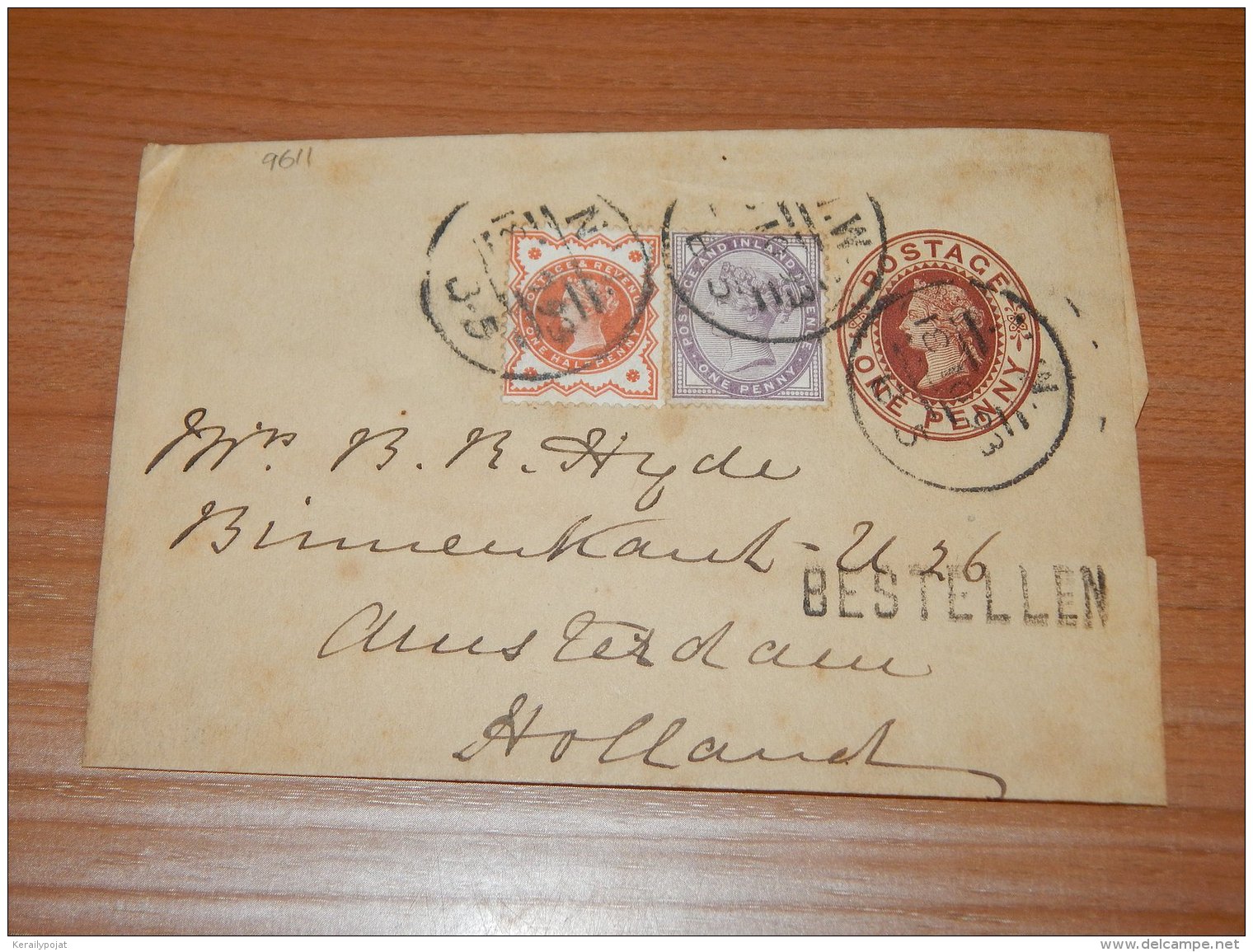 UK 1903 Wrapper To Netherlands__(L-9611) - Cartas & Documentos