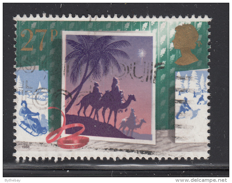 Great Britain 1988 Used Scott #1236 27p Magi, Camels Follow Star Christmas - Oblitérés